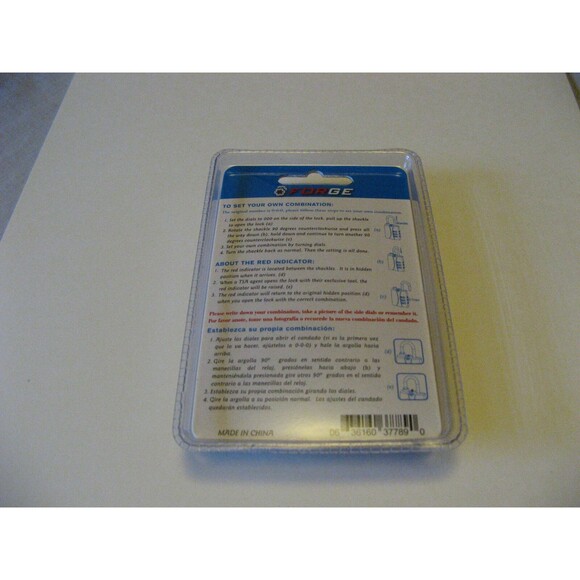 Forge TSA Certified Open Alert Combiantion Lock Green NEW IN PACKAGE - Picture 2 of 2